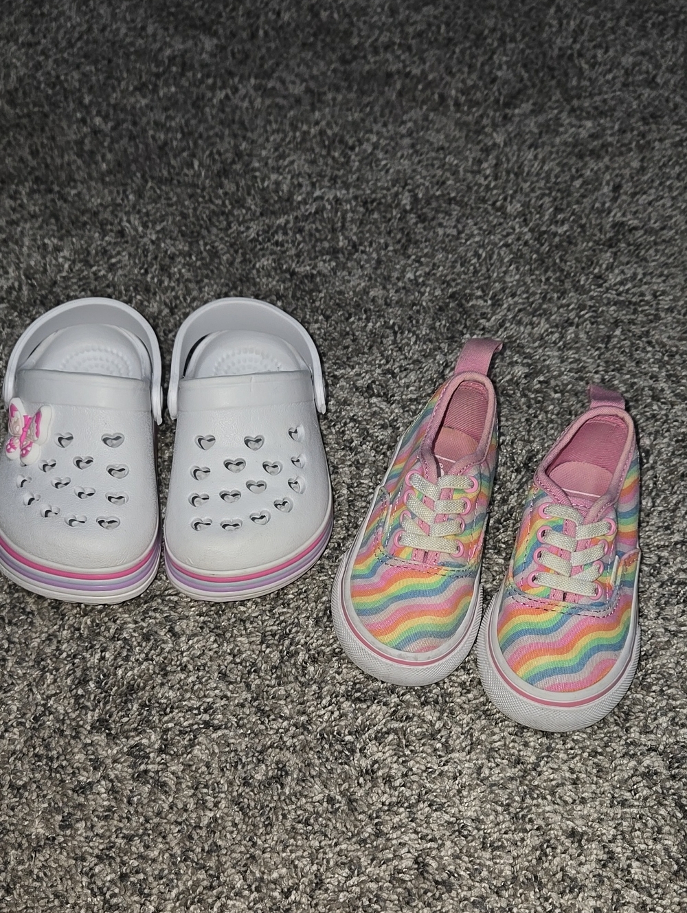 Baby Girl Shoe Lot Vans Croc Style Size 5